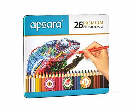 Apsara Premium Pencil Colour-26 Shades By OFFICE BAZZAR E STORE PRIVATE LTD.