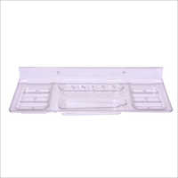 14 Inch Deluxe Bathroom Trays - Rectangular, White | Strong, Light Weight, Elegant Design, Customizable Patterns And Finishes