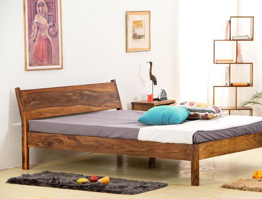 Solid wooden Bed Homely