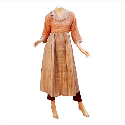 Available In Multicolor Ladies Cotton Khadi Kurti