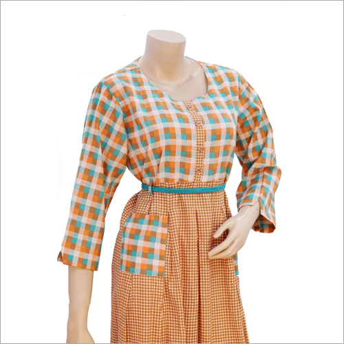 Available In Multicolor Ladies Checks Printed Kurti