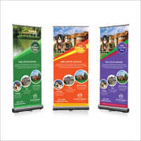 Roll Up Banner Standee Application: Outdoor