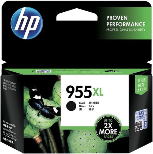 HP 955XL Ink Cartridge - High Capacity, 2,000 Pages | Pigment-Based, Compatible with HP OfficeJet Pro 8210/8216/8218, 7740, 8710, 8720, 8730, 8740 All-in-One Printers