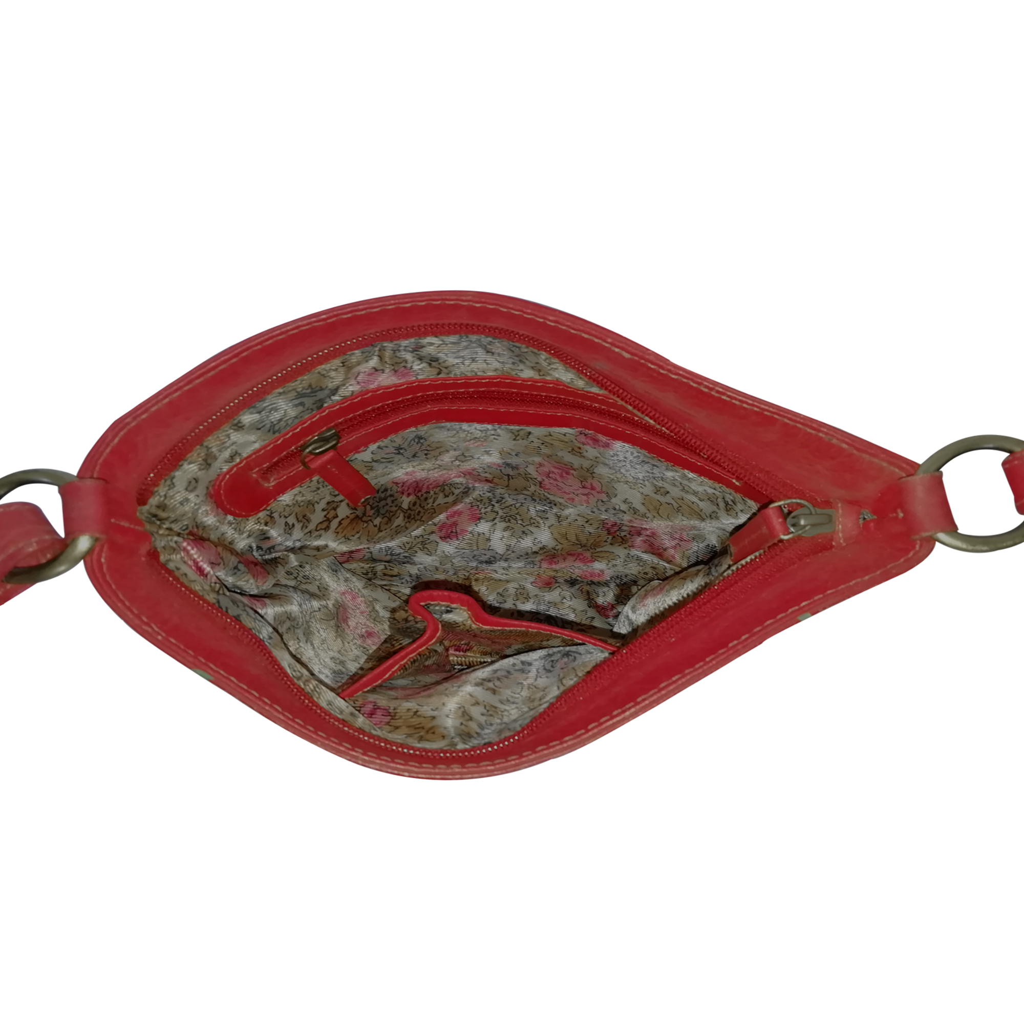 New Leather Hand Painted Sling Crossbody Shoulder Bag