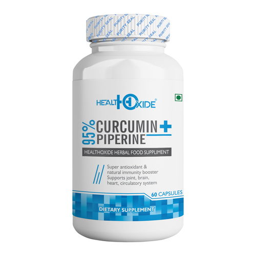 Curcumin 95% + Piperine 95% - 60 Veg Capsules Efficacy: Promote Nutrition