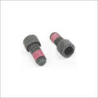 Mounting Shaft Screw - Steel M6x12mm, Black With Red Thread Lock | Black Oxide Finish, Threaded Connection, High Tensile Strength