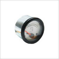 Fuel Level Indicator - Metal And Plastic, 3.5 X 3.5 X 4 Cm, Silver And Black | Analog Display, Chrome Plated, Corrosion Resistant, Wired System, Silent Operation