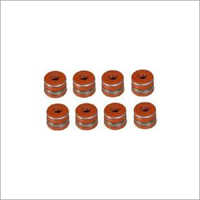 Smooth Valve Stem Seal - Color: Orange And Silver