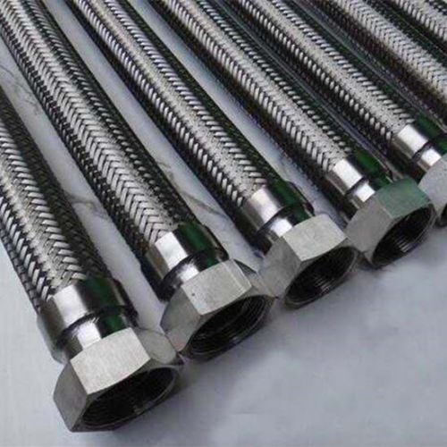 SS flexible bellow hose with fitting