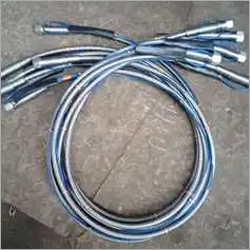 Ptfe hose with safety rope