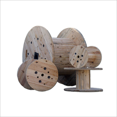 Smooth Edges Wooden Cable Drum Roller