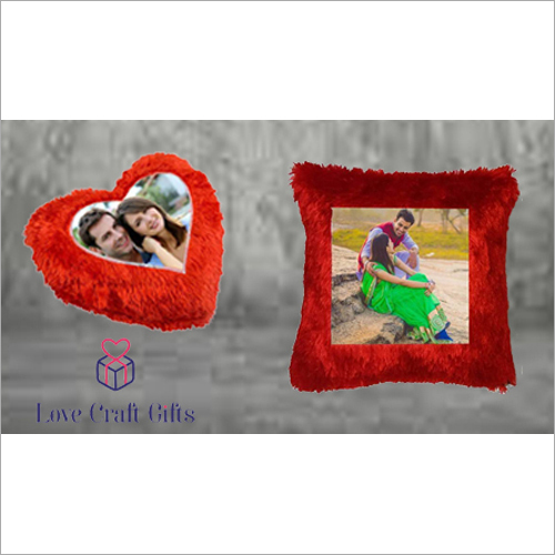 Sublimation Red Fur Pillow Printing Service