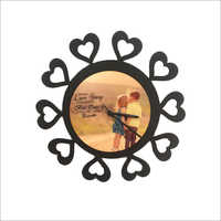12x12 Customize Sublimation Wall Clock - Fiber Material, 12x12 Size, Black Color | Elegant Design, Reliable And Durable For Gifting