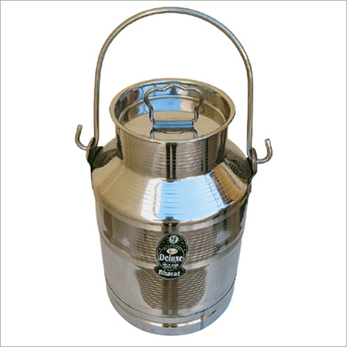 Silver 7 Litre Stainless Steel Milk Container