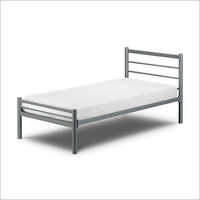 Single Bed - Metal Steel, Rectangular Size Customization | Durable Furniture Hardware Design