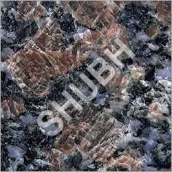 Saffire Blue Granite Slab - Polished, Customized Size 16-20mm | Rugged Black Stone for Wall Cladding and Flooring Decor