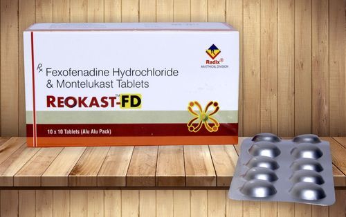 Tablets Montelukast 10 Mg & Fexofenadine 120 Mg