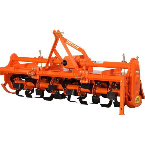 Orange Tractor Rotavator