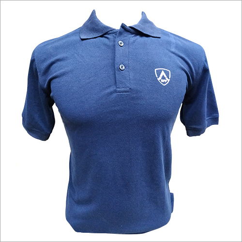 Blue Mens Half Sleeve Polo T-Shirt