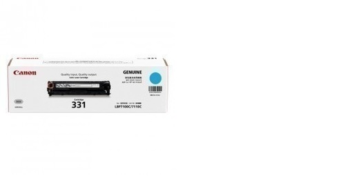Canon 331 Cyan Toner Cartridge - 1,500 Pages | Compatible with Laser Shot LBP7110Cw, LBP7100Cn, imageCLASS MF8210CN, MF8280Cw