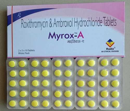 Roxithromycin 150 Mg & Ambroxol 30 Mg Tablets Generic Drugs