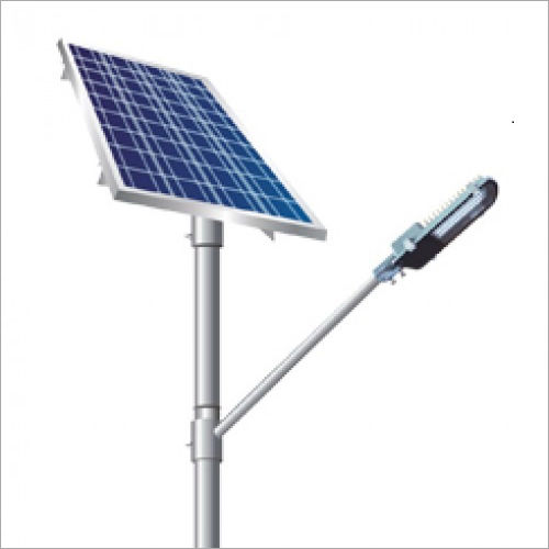 Silver Street Solar Light Pole