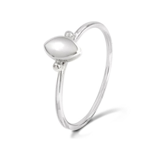 Natural Mother of Pearl 925 Silver Ring