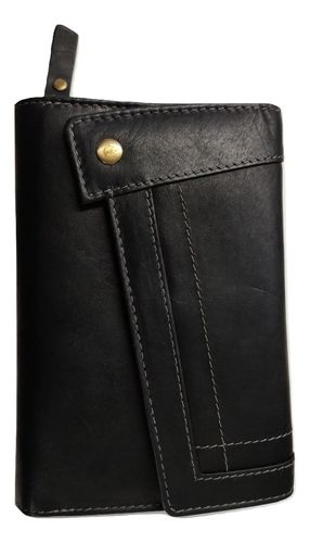 Genuine Black Leather Ladies Wallet