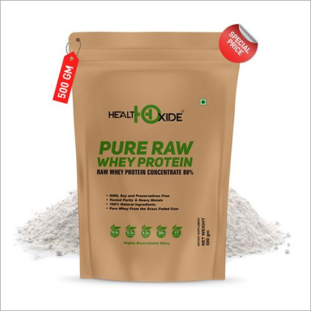 Healthoxide Natural-Organic Raw Whey Protein, 500 G Dosage Form: Powder