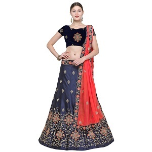 Fancy Silk Lehanga with Dupatta