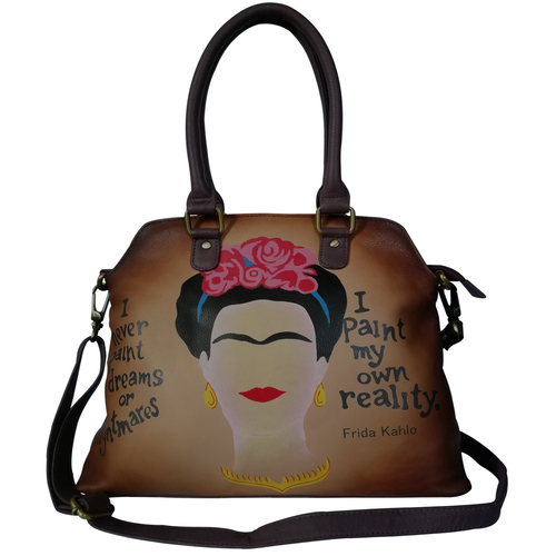 New Hand Painted Leather Shoulder Handbag For Women