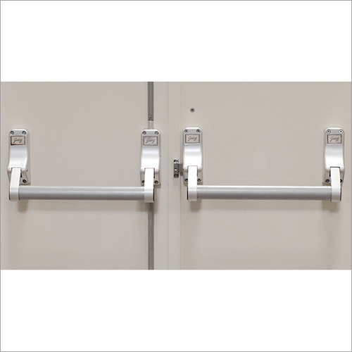 Exit Door Handle - Aluminum Alloy, Custom Size, Silver | Durable, Push/Pull Mechanism, Emergency Release, Surface Mount