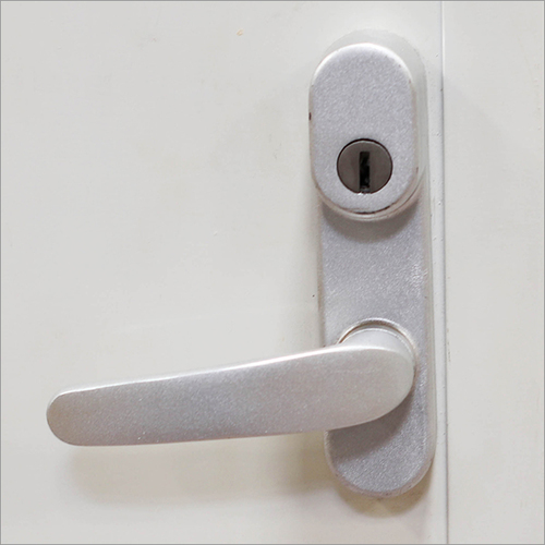 Door Lock Handle - Abs Plastic, 150x50x30 Mm, Silver, Triple Chrome Finish | Durable, Easy Install, Secure Lock, Corrosion Proof, Moisture Proof