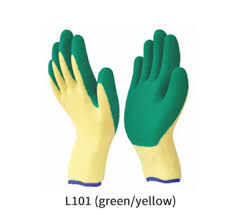 Cotton Rubber Coated Hand Gloves