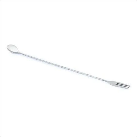 Metal Bar Spoon Fork Tail St. Steel 30 Cm