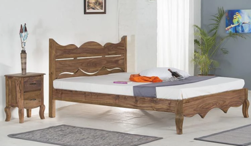 Solid Wooden Bed Monarch Two Trolley