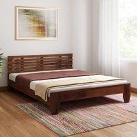 Solid wood Double Bed Strip Eng. designed