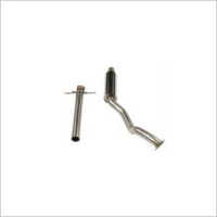 Pipe Exhaust Center - Stainless Steel, Custom Size, Silver | Flanged, Corrosion Resistant, Polished, Low Noise