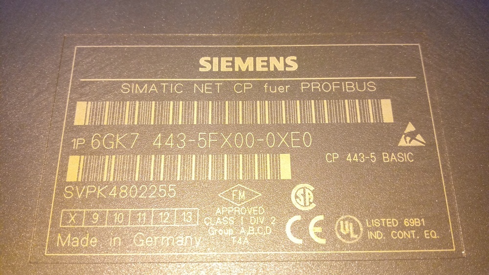 SIEMENS SIMATIC S7 400 CPU 6GK7 443-5FX00-0XE0
