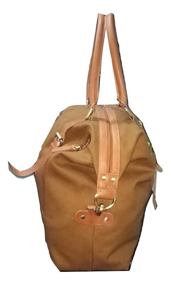 Canvas Leather Duffle Bag