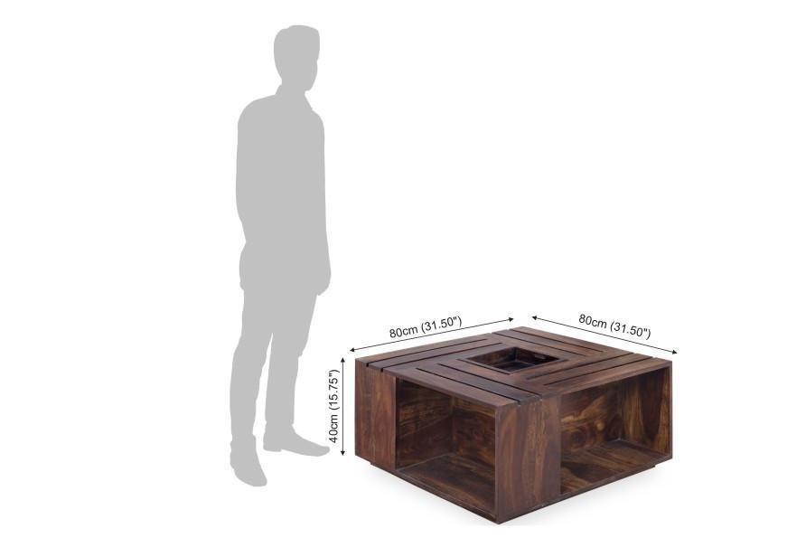 Solid wood Center Coffee table Cubic