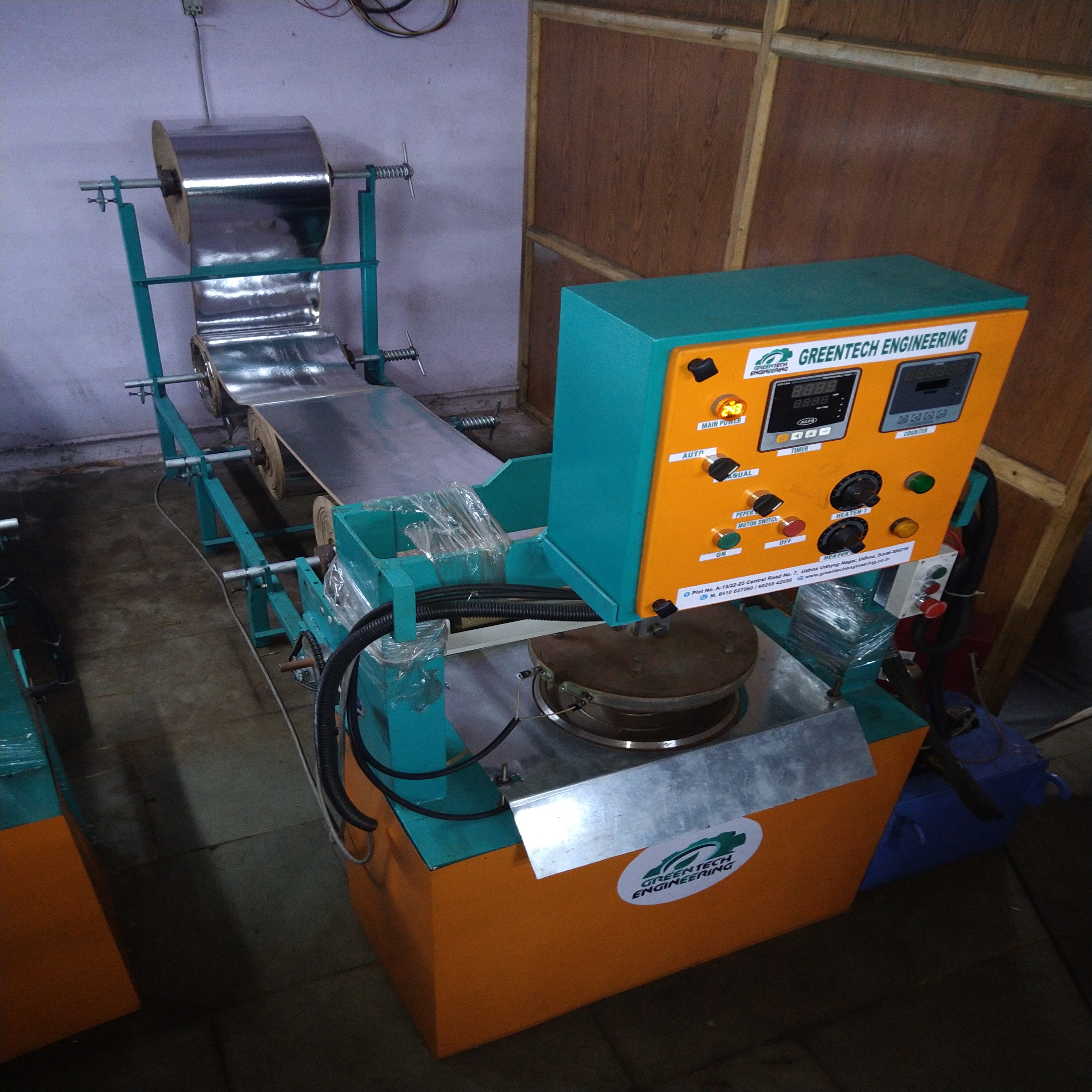 Paper Thali Machine