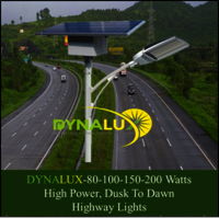 40 to 200 Watts, Fully Automatic, Dusk to Dawn High Power Solar Street Lights