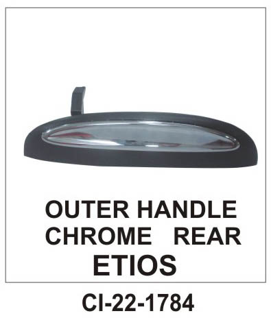 Outer  handle chrome rear Etios