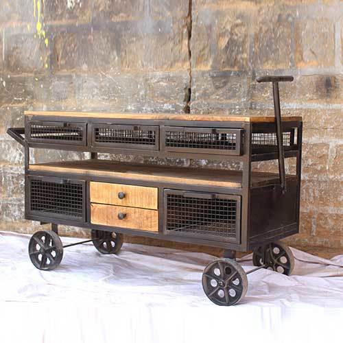 Industrial Style Console Table