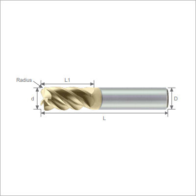 Variable Helix 5f Type Varix Carbide Endmills