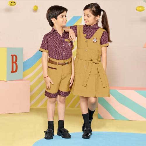 Cotton Collar Kids School Unifoms