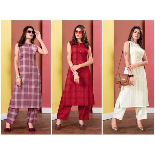 Trendy Kurti and Plazzo Set