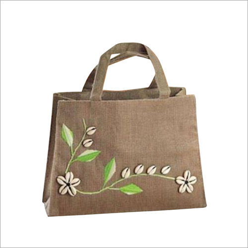 Available In Different Color Ladies Jute Fancy Shoulder Bag