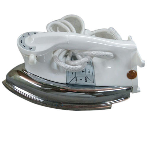 Plancha Electric Iron - Aluminum Body, 9m Cord Length, White Color | 220 Volt Dry Iron for Efficient Everyday Use
